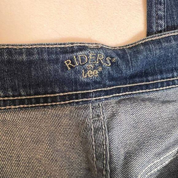 Riders by Lee Women's Plus 18W High-Rise Stretch Denim Straight Jeans - Picture 3 of 4